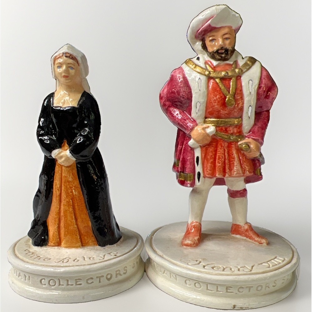 Vintage Sebastian Miniatures Anne Boleyn Henry VIII Figurine 1983 1984